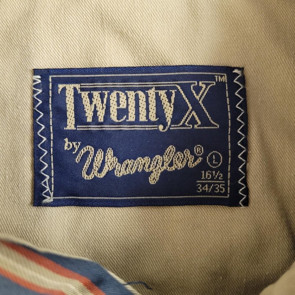 Wrangler "TwentyX" casual long sleeve button down shirt. Size L. - Picture 2 of 9